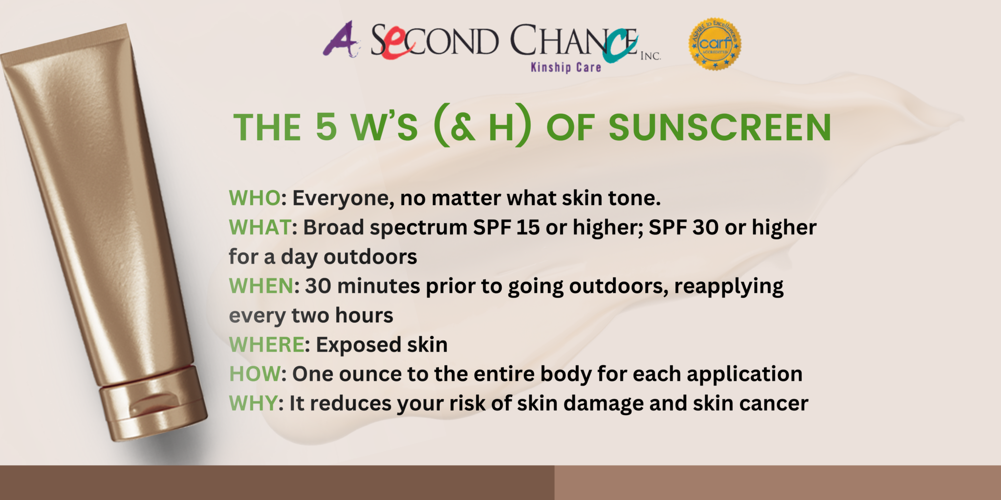 Important Sun Screen Tips for All Shades - A Second Chance, Inc.
